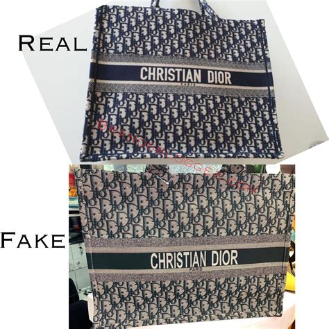 christian dior book tote real vs fake